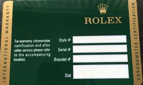 fake rolex warranty card|rolex new style warranty card.